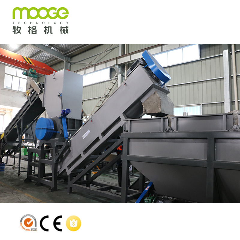 Ligne de recyclage de plastique de bouteille PEHD PE PP / Usine / Machine