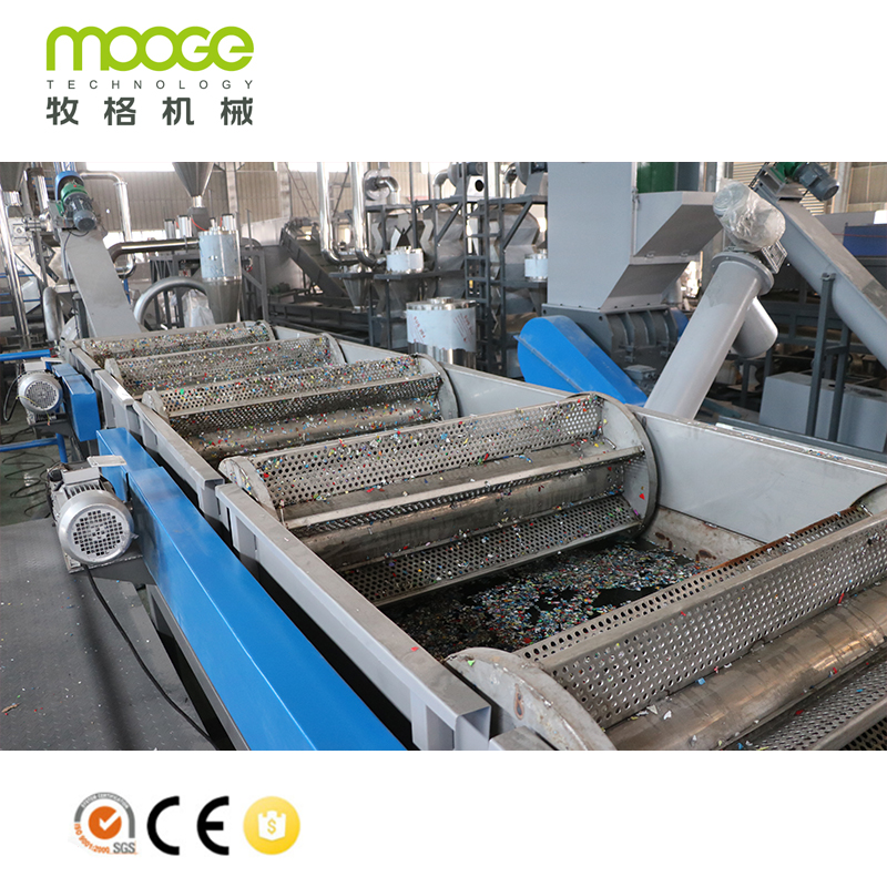 Ligne de recyclage de plastique de bouteille PEHD PE PP / Usine / Machine